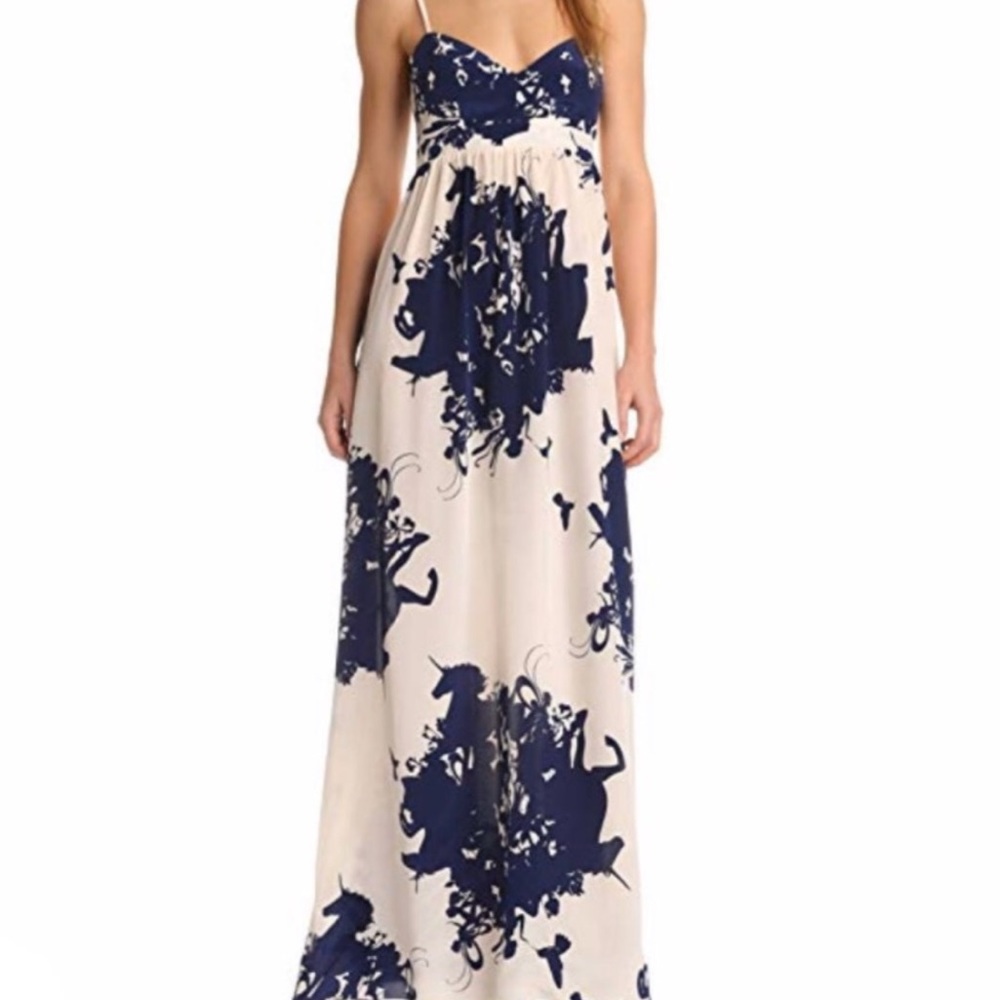 NWT- Amanda Uprichard Unicorn Maxi Dress sz Med